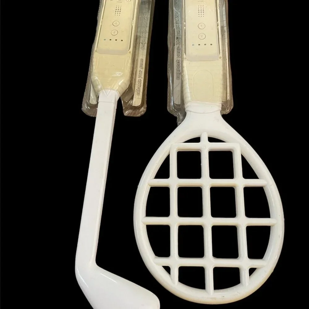 Wii Games Accessories Golf Club and Tennis Racket NEW Old Stock